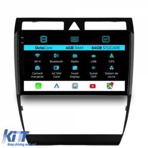 Navigation for Audi A6 C5 (2000-2004), 9Inch, 4Gb Ram, 64Gb Storage, Carplay