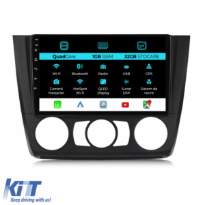 Navigation for BMW Series 1 E82 E88 E81 E87 (2004-2011), 9 Inch, 1Gb Ram, 32Gb Storage, CarPlay
