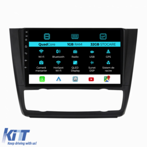 Navigation for Bmw Series 1 E82 E88 E81 E87 (2004-2011), 9Inch, 1Gb Ram, 32Gb Storage, CarPlay.