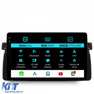 Navigation for BMW Series 3 E46 (1997-2005), 9 Inch, 8Gb Ram, 256Gb Storage, Carplay