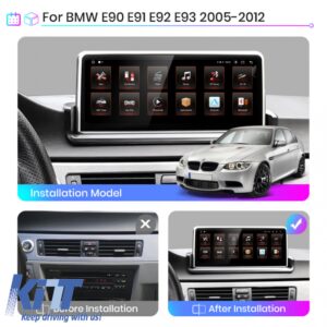 Navigation for BMW Series 3 E90 E91, Series 5 E60 E61 (2004-2013), 10.25 Inch, 4Gb Ram, 64Gb Storage, Carplay
