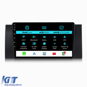 Navigation for BMW Series 5 E39, X5 E53 (1995-2003), 9Inch, 4Gb Ram, 64Gb Storage, Carplay
