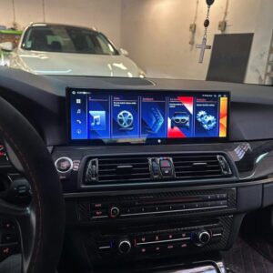 Navigation for BMW Series 5 F10 F11 (2011-2017), 14.9 Inch, 8GB RAM, 256GB Storage, Bluetooth, WiFi, Waze.
