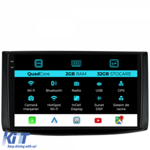 Navigation for Chevrolet Aveo, (2002-2011), 9 Inch, 2Gb Ram, 32Gb Storage, Carplay