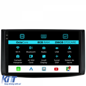 Navigation for Chevrolet Aveo, (2002-2011), 9 Inch, 8Gb Ram, 256Gb Storage, Carplay