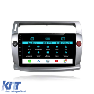 Navigation for Citroen, C4 (2004-2009), 9 Inch, 2Gb Ram, 64Gb Storage, Carplay