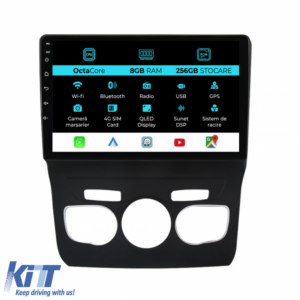 Navigation for Citroen C4L (2013-2016), 9 Inch, 8Gb Ram, 256Gb Storage, Carplay