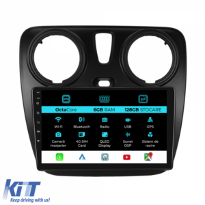 Navigation for Dacia Dokker Lodgy (2012-2020), 9Inch, 6Gb Ram, 128Gb Storage, Carplay.