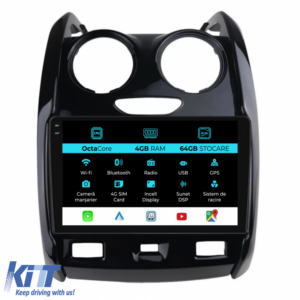 Navigation for Dacia Duster (2010-2020), Incell 9Inch, 4Gb Ram, 64Gb Storage, Carplay