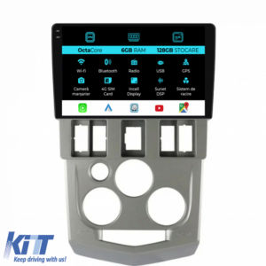 Navigation for Dacia Logan 1 (2004-2008), Incell 9Inch, 6Gb Ram, 128Gb Storage, Carplay