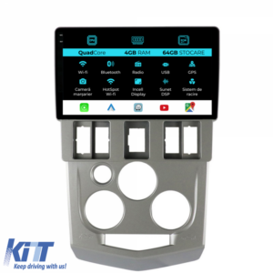 Navigation for Dacia Logan 1 (2004-2008), QuadCore, 9Inch, 4Gb Ram, 64Gb Storage, Carplay