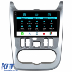 Navigation for Dacia Logan, Duster, Sandero (2008-2013), Incell 9Inch, 8Gb Ram, 256Gb Storage, Carplay