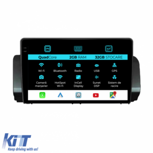 Navigation for Dacia Logan Sandero Jogger (2021-2023), 9Inch, 2Gb Ram, 32Gb Storage, Carplay.