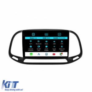 Navigation for Fiat Doblo, (2015-2019), 9 Inch, 4Gb Ram, 64Gb Storage, Carplay