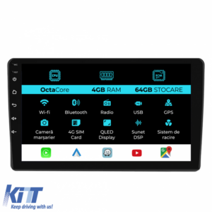 Navigation for Fiat Panda, (2003 - 2012), 9 Inch, 4Gb Ram, 64Gb Storage, Carplay