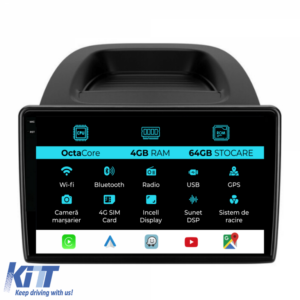 Navigation for Ford Ecosport, 2017-2025, 9Inch, 4Gb Ram, 64Gb Storage, Carplay