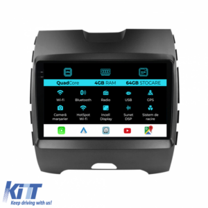 Navigation for Ford Edge, 2015-2021, QuadCore, 9 Inch, 4Gb Ram, 64Gb Storage, Carplay