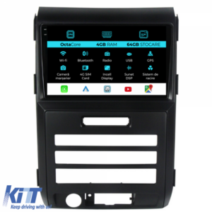 Navigation for Ford F150, (2008-2014), 9 Inch, 4Gb Ram, 64Gb Storage, Carplay