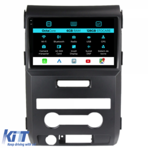 Navigation for Ford F150, (2008-2014), 9Inch, 6Gb Ram, 128Gb Storage, Carplay