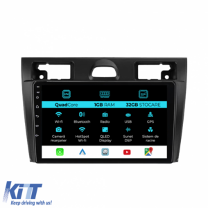 Navigation for Ford Fiesta, 2006-2011, 9 Inch, 1Gb Ram, 32Gb Storage, Carplay