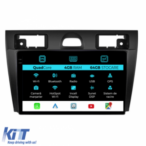 Navigation for Ford Fiesta, (2006-2011), QuadCore, 9 Inch, 4Gb Ram, 64Gb Storage, Carplay