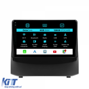 Navigation for Ford Fiesta, 2009-2017, 9Inch, 6Gb Ram, 128Gb Storage, Carplay