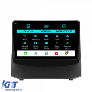 Navigation for Ford Fiesta, (2009-2017), 9Inch, 4Gb Ram, 64Gb Storage, Carplay