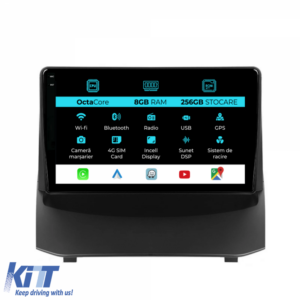 Navigation for Ford Fiesta, (2009-2017), 9Inch, 8Gb Ram, 256Gb Storage, Carplay