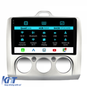Navigation for Ford Focus, (2004-2012), QuadCore, 9 Inch, 4Gb Ram, 64Gb Storage, Carplay