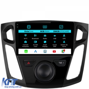 Navigation for Ford Focus 3 (2012-2018), 9Inch, 8Gb Ram, 256Gb Storage, Carplay