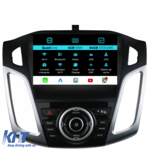 Navigation for Ford Focus 3 (2012-2018), QuadCore, 9 Inch, 4Gb Ram, 64Gb Storage, Carplay