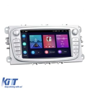 Navigation for Ford Focus, Mondeo, C-Max, Kuga, 7 inch, 4GB RAM, 64GB storage, Carplay, Silver
