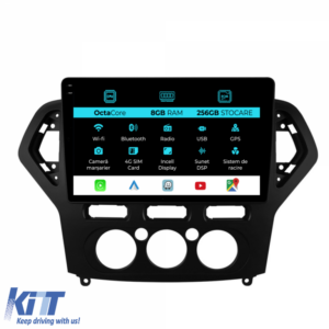 Navigation for Ford Mondeo, (2007-2014), 10 Inch, 8Gb Ram, 256Gb Storage, Carplay.
