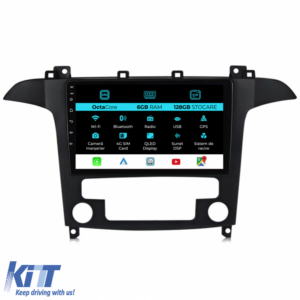 Navigation for Ford S-Max, (2006 - 2015), 9 Inch, 6Gb Ram, 128Gb Storage, Carplay
