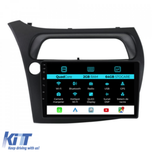 Navigation for Honda Civic Hatchback (2006 - 2011), 9Inch, 2Gb RAM, 64Gb Storage, Carplay