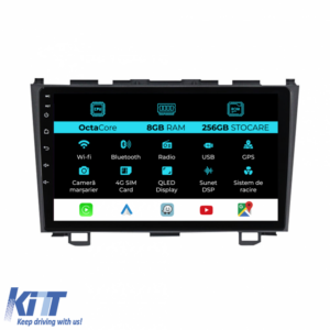 Navigation for Honda CR-V, (2006 - 2012), 9 Inch, 8Gb Ram, 256Gb Storage, Carplay