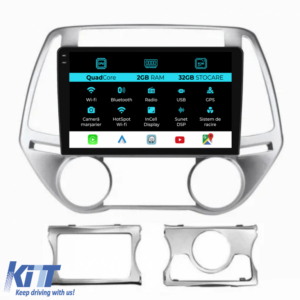 Navigation for Hyundai I20 (2011-2015), 9 Inch, 2Gb Ram, 32Gb Storage, Carplay