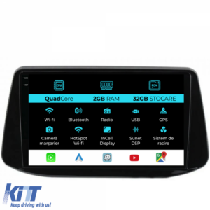 Navigation for Hyundai I30, 2017-2022, 9Inch, 2Gb Ram, 32Gb Storage, Carplay