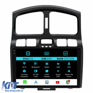Navigation for Hyundai Santa Fe, (2000-2006), 9Inch, 4Gb Ram, 64Gb Storage, Carplay