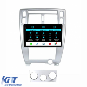Navigation for Hyundai Tucson, 2006-2013, 9 Inch, 8Gb Ram, 256Gb Storage, Carplay