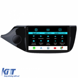 Navigation for Kia Ceed, 2012-2020, QuadCore, 9 Inch, 4Gb Ram, 64Gb Storage, Carplay