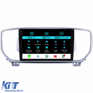 Navigation for Kia Sportage, (2016-2020), 9 Inch, 6Gb Ram, 128Gb Storage, Carplay