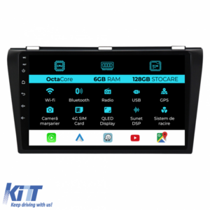 Navigation for Mazda 3, (2003-2009), 9Inch, 6Gb Ram, 128Gb Storage, Carplay
