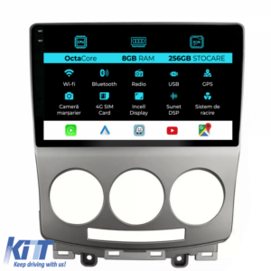 Navigation for Mazda 5, (2005-2010), 9 Inch, 8Gb Ram, 256Gb Storage, Carplay