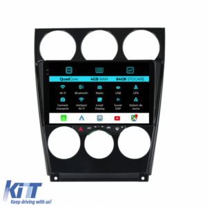 Navigation for Mazda 6, 2002-2008, QuadCore, 9 Inch, 4Gb Ram, 64Gb storage, Carplay