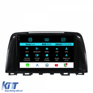 Navigation for Mazda 6, (2013-2015), 9 Inch, 8Gb Ram, 256Gb Storage, Carplay