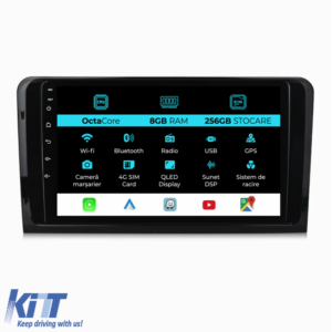 Navigation for Mercedes Benz ML W164, GL X164 (2005 - 2012), 9 Inch, 8Gb Ram, 256Gb Storage, Carplay