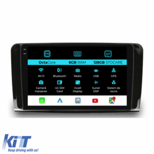 Navigation for Mercedes Benz ML W164, GL X164 (2005 - 2012), 9Inch, 6Gb Ram, 128Gb Storage, Carplay