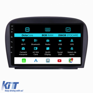 Navigation for Mercedes SL R230 (2001-2011), 9Inch, 8Gb Ram, 256Gb Storage, Carplay.