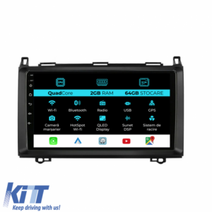 Navigation for Mercedes Vito, Sprinter, Viano B200 A B Class (2005-2012), 9 Inch, 2Gb Ram, 64Gb Storage, Carplay